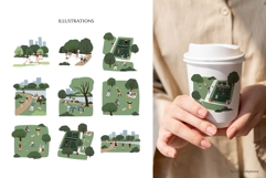 Diverse People and Sport illustration, Urban Park Activities Product Image 3