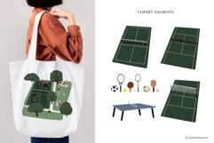 Active People in Park Illustration, Sport Vector Set clipart Product Image 3