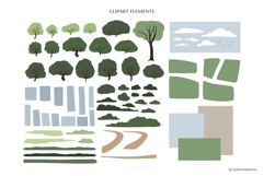 Active People in Park Illustration, Sport Vector Set clipart Product Image 4