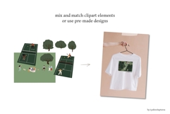 Sports in Park set, People Illustrations, Outdoor Activities Product Image 9