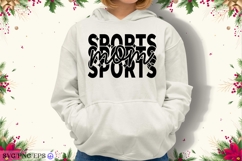Retro Sports Mom SVG PNG T-shirt Design Product Image 1