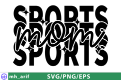 Retro Sports Mom SVG PNG T-shirt Design Product Image 4
