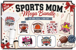Sports Mom Mega Bundle | Game Day Mom Quotes Product Image 1