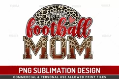 Football Mom Sublimation Design, Sports Mom Sublimation PNG Product Image 1