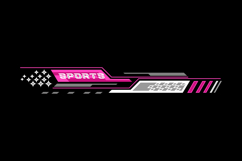 Sports racing stripes sticker modification body vinyl decal Product Image 1