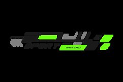 Sports stripe vinyl stickers racing decal art Product Image 2