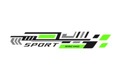 Sports stripe vinyl stickers racing decal art Product Image 1