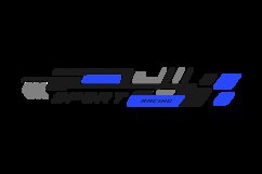 Sports stripe vinyl stickers racing decal design Product Image 2