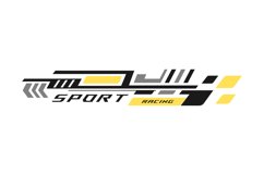 Sports stripe vinyl stickers racing decal template Product Image 1