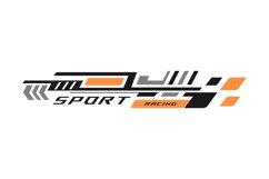 Sports stripe vinyl stickers racing decal vector Product Image 1