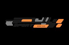 Sports stripe vinyl stickers racing decal vector Product Image 2