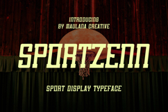 Sportzenn Bold Athletic Sport Display Typeface Product Image 1