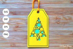 Spotty Christmas Tree Christmas Card, Envelope &amp; Gift Tag Product Image 2