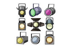 spotlight stage set cartoon Product Image 1