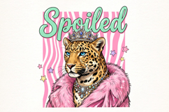 Spotted Queen Leopard PNG Product Image 1