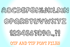 Spotty Dinosaur Lettering ABC Text Font Alphabet Reptile OTF Product Image 2