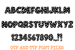 Spotty Dotty Font Letters Typography Hand Drawn ABC OTF Product Image 2