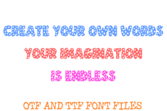 Spotty Dotty Font Letters Typography Hand Drawn ABC OTF Product Image 3