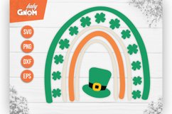 St Patricks Day Rainbow SVG | Shamrock svg | Rainbow svg Product Image 1