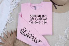 Spread Joy Like Confetti Celebrate Life Sleeve SVG Product Image 2