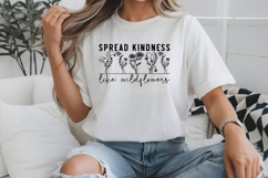 Spread Kindness Like Wildflowers SVG Design Product Image 2
