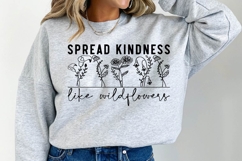 Spread Kindness Like Wildflowers SVG Design Product Image 3