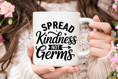 Spread Kindness Not Germs SVG | Be Kind SVG | Kindness SVG Product Image 3