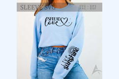 Spread love Sleeve SVG Design Product Image 2