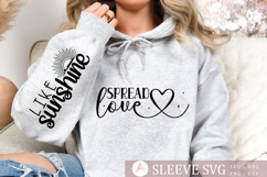 Spread love Sleeve SVG Design Product Image 1