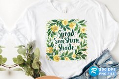 Spread Sunshine Not Shade Sublimation PNG Product Image 1