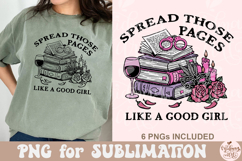 Spread Those Pages Like a Good Girl PNG Product Image 3