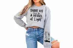 Share His Love Be Sleeve SVG, God SVG Design, Faith SVG Product Image 3