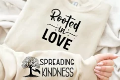 Rooted In Love Sleeve SVG, God SVG Design, Faith SVG Product Image 1