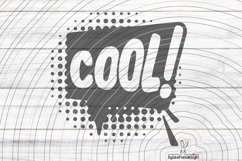 Speech Bubble Cool Cutting File SVG DXF Product Image 1