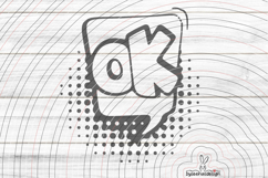 Speech Bubble Ok Cutting File SVG DXF Product Image 1