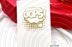Speech Bubble Oops Cutting File SVG DXF Product Image 3