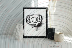 Speech Bubble Smile Cutting File SVG DXF Product Image 5