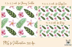 Tropical tumbler, mug, libbey glass sublimation design Product Image 2