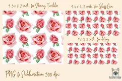 Roses tumbler, mug, libbey can sublimation png Product Image 2