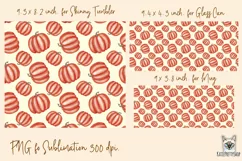 Pumpkins tumbler, mug, libbey can sublimation png Product Image 2
