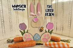 Spring Bunny Standup Laser SVG Product Image 1