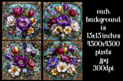 Spring Backgrounds, Spring Season Flowers Backgrounds, s11 Product Image 2