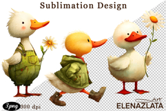 Spring animal clipart|Cute goose, animals clipart Product Image 1