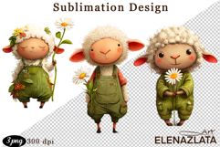 Spring animal clipart|Cute lamb, animals clipart Product Image 1