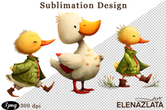 Spring animal clipart|Cute goose, animals clipart Product Image 1