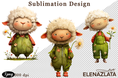 Spring animal clipart|Cute lamb, animals clipart Product Image 1