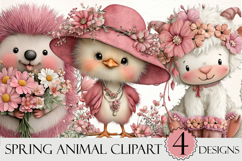 Whimsical Spring Animal Clipart Product Image 1