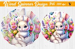 Spring Bunny Wind Spinner | Wind Spinner Product Image 1