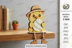 3D Spring Animal Decor Laser Cut. Stand Decor. Chick SVG Product Image 1