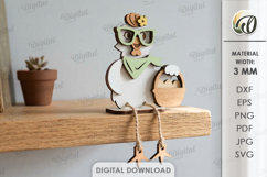 3D Spring Animal Decor Laser Cut. Stand Decor. Chicken SVG Product Image 1